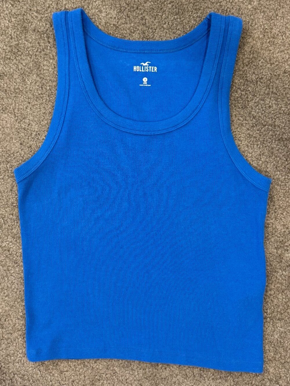 Hollister Blue Scoop Neck Tank Top